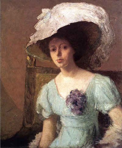 Das blaue Kleid von J. Alden Weir